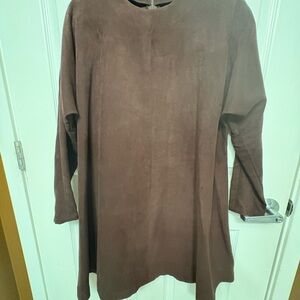 Brown Long Sleeve Dress